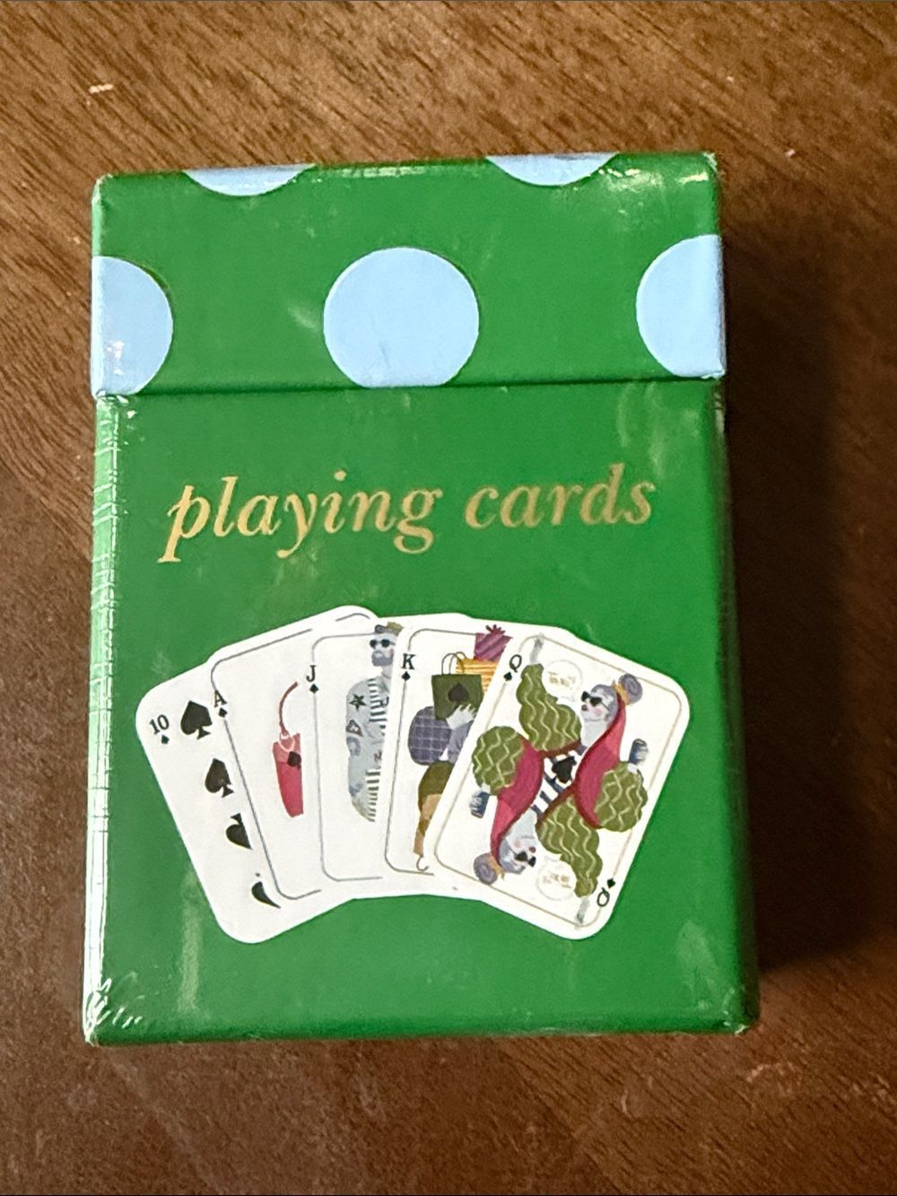 kate spade Green Polka Dot Playing Cards Pack